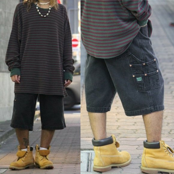 Guess Jeans 90's Vtg Denim Carpenter Shorts H10863 - Picture 10 of 10